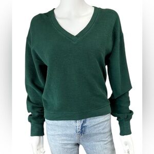 bobi NWT Evergreen Balloon Sleeve Sweatshirt Size XS L0502